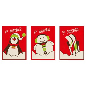 3 Plaquettes 1er Janvier Ski - Pte d'Amande