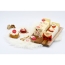 2 Embouts de Bche Pre Nol Joyeuses Ftes (8 cm) - Chocolat Blanc