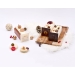 2 Embouts de Bche Carr Joyeuses Ftes Boule Nol Eclat (8 cm)- Chocolat Noir. n2