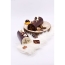 2 Plaquettes Joyeuses Ftes Sapin Etoils (3 cm) - Chocolat Noir