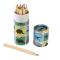 12 Crayons de Couleur - Dinosaure (8,5 cm) images:#1