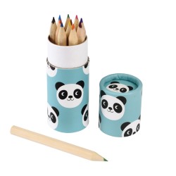 12 Crayons de Couleur - Miko le Panda (8, 5 cm). n1