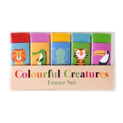 5 Gommes Animaux Colorama (6 cm). n1