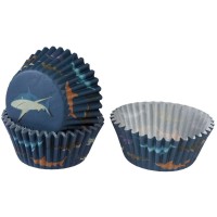 50 Caissettes  Cupcakes - Requins