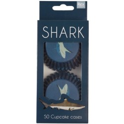 50 Caissettes  Cupcakes - Requins. n1