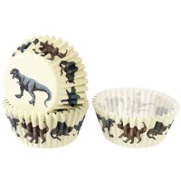 50 Caissettes  Cupcakes - Dinosaures