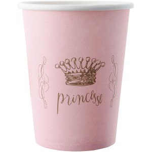 6 Gobelets Princesse Rose