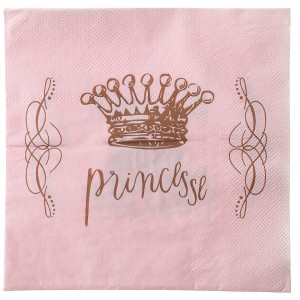 20 Serviettes Princesse Rose
