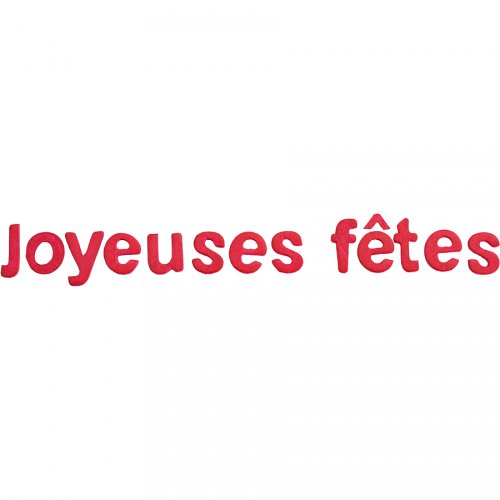 Lettres "Joyeuses Fêtes" rose Fuchsia 