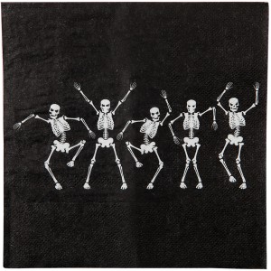 20 Serviettes Danse des Squelettes