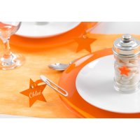 12 Marque-Places Etoile Orange