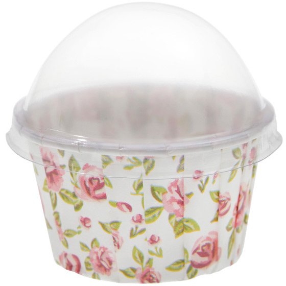 6 Caissettes  Cupcake Liberty Rose 