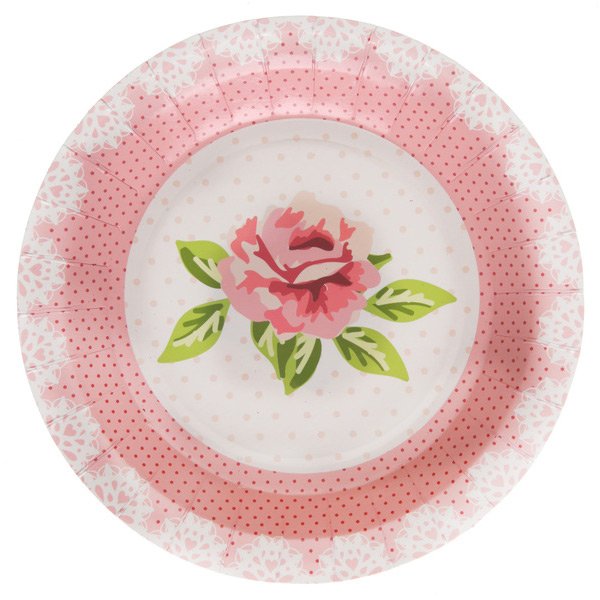 10 Assiettes Liberty Rose 