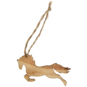 6 Etiquettes Equitation (7 cm) - Bois