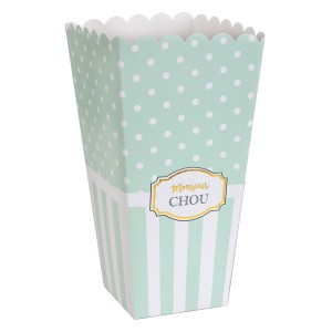 8 Pots à Popcorn Monsieur Chou Turquoise