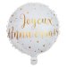 Ballon Gonflé à l Hélium Joyeux Anniversaire Lamé Or. n°1