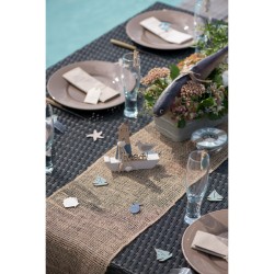 Chemin de Table Jute Foncé (5 m). n°1