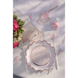 10 Assiettes Fleurs - Ballerine. n1