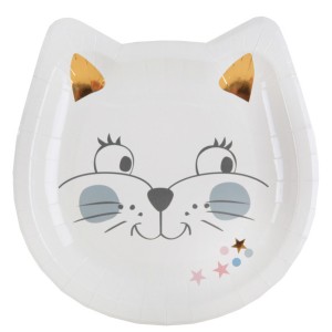 10 Assiettes Chat - Kitty Party