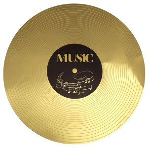 6 Sets de Table Musique - Disque d'Or