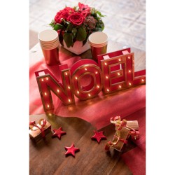 Décor Noël Lumineux Rouge. n°1