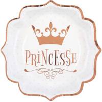 10 Assiettes Princesse Rose Gold