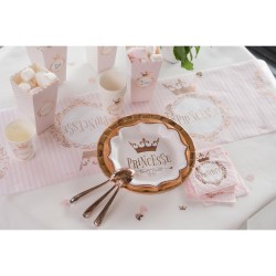 20 Serviettes Princesse Rose Gold. n°1