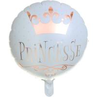 Contient : 1 x Ballon  Plat Princesse Rose Gold