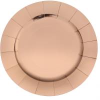 10 Sous Assiettes Brillante Rose Gold