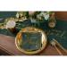10 Assiettes Brillante Or. n2