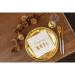 10 Assiettes Brillante Or. n4