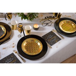 10 Serviettes Anniversaire Etincelant Or. n°2