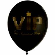 8 Ballons VIP - Or Noir