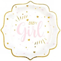 Contient : 1 x 10 Assiettes Baby Girl