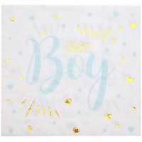 Contient : 1 x 20 Serviettes Baby Boy