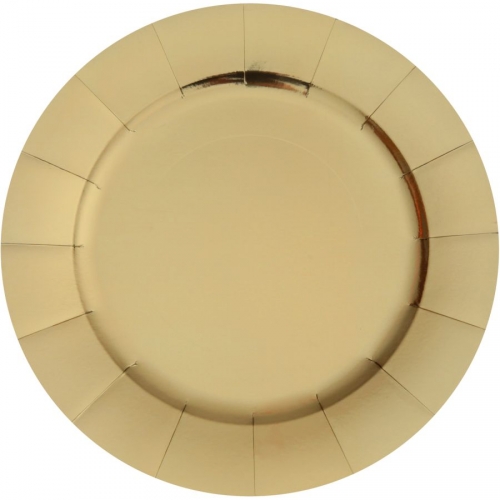 10 Sous Assiettes Or 