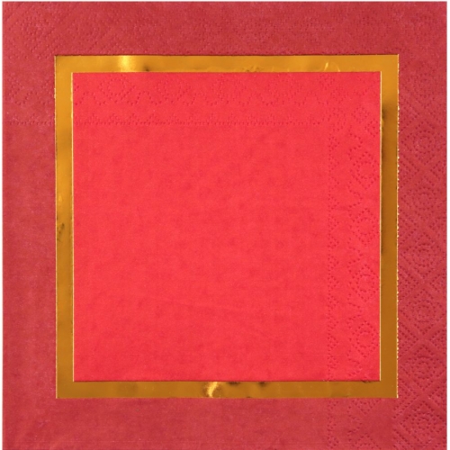 20 Serviettes Nol Chic Rouge 