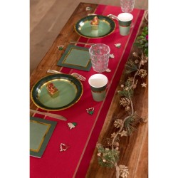 Chemin de Table Nol Chic Rouge. n1