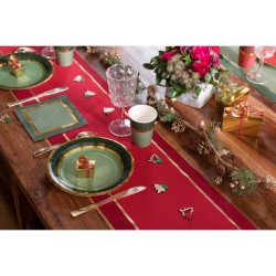 Chemin de Table Nol Chic Rouge. n2