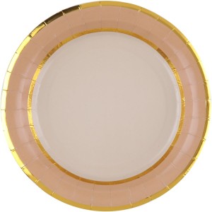10 Assiettes Nol Chic Rose Naturel
