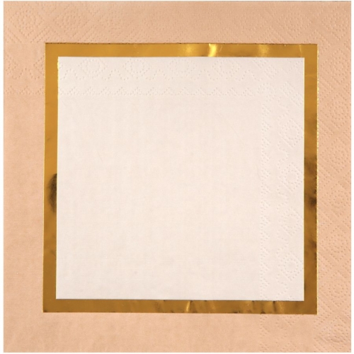 20 Serviettes Nol Chic Naturel 