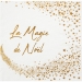 20 Serviettes Magie de Nol Blanc. n1
