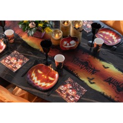 10 Assiettes Epouvantail d Halloween. n4