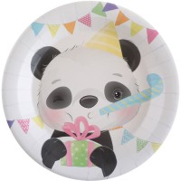 10 Assiettes Baby Panda