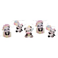 Contient : 1 x Guirlande Fanions Baby Panda