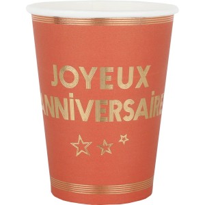 10 Gobelets Star d'un Jour Terracotta