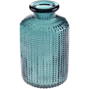 Vase Bouteille Bleu Carnard