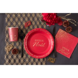 10 Assiettes Joyeux Nol Scintillant. n1