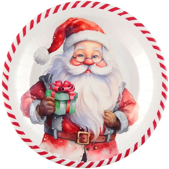 10 Assiettes Père Noël 