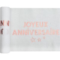 Chemin de Table Rose Gold � Star d�un Jour